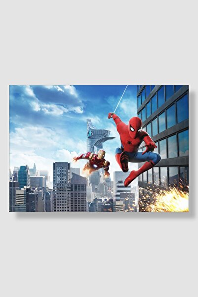 postick Marvel Spiderman | Örümcek Adam Film Posteri Yüksek Kaliteli Kalın Pa...