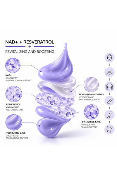 Qremfi NAD+ Resveratrol Booster Shot 35 ml Yüz ve Göz Çevresi Canlı Görünüm ve Nem Bakımı