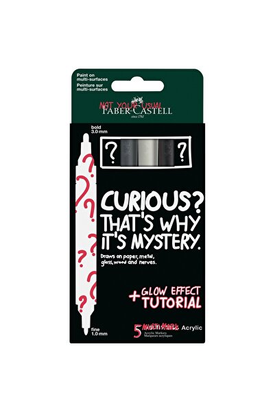 Faber Castell Μπλίστερ 5 Ακρυλικοί Μαρκαδόροι Μάλτιμαρκ Σετ Μυστηρίου 2 Φάμπε...