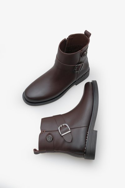 İNNABUTİKK Evara Women's Accessorized Boots - Brown