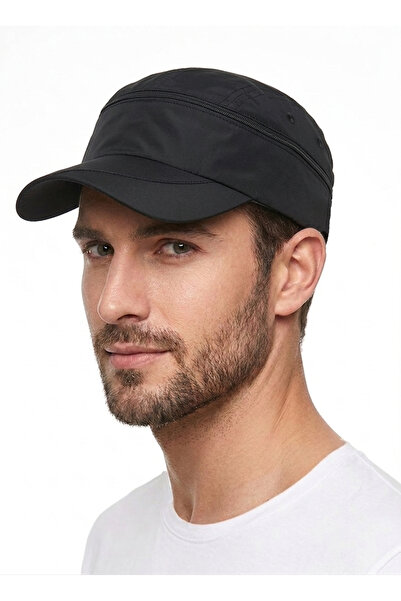 STELLA VESTİNO Unisex Zippered Micro Visor Sports Hat - Breathable Quick Dry ...