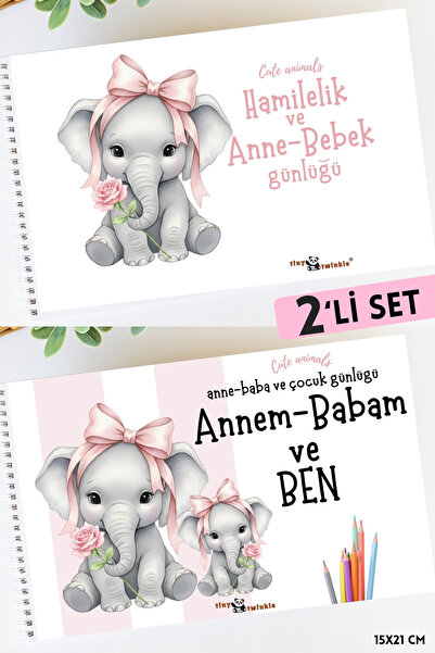 Lodos 2'Lİ SET Hamilelikten Bebeğin İlk Yaşına Tüm Anı Defteri ve Çocuk Günlü...