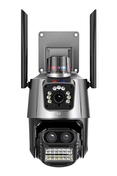 Alex Cameră de supraveghere duală WIFI 8MP exterior/interior Ultra HD zoom 5X...