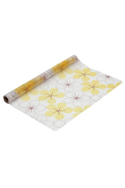 LILY Folie autoadeziva geam cu flori galbene 45 x 300 cm