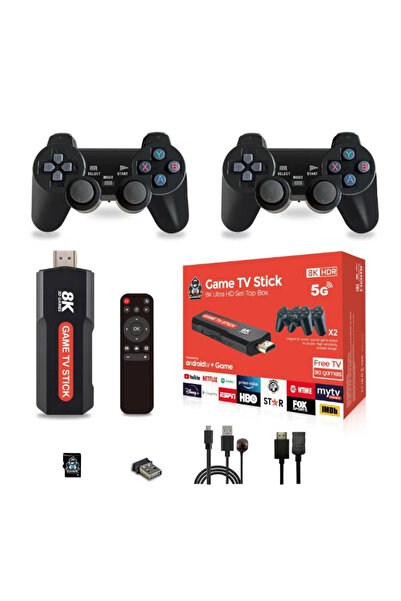 China Consolă Game TV Stick Q9 compactă, ieșire 8K HDR, 64 GB