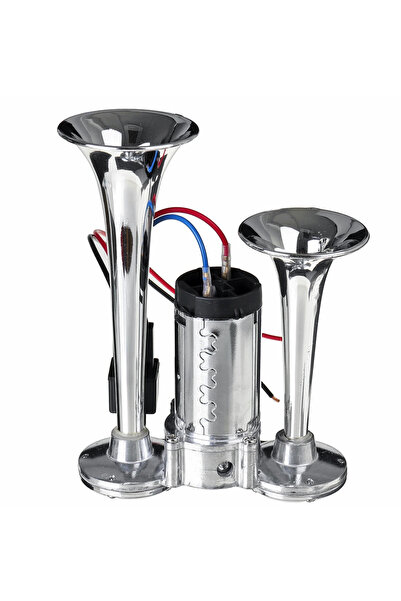 auto Claxon CHROME cu 2 goarne si compresor