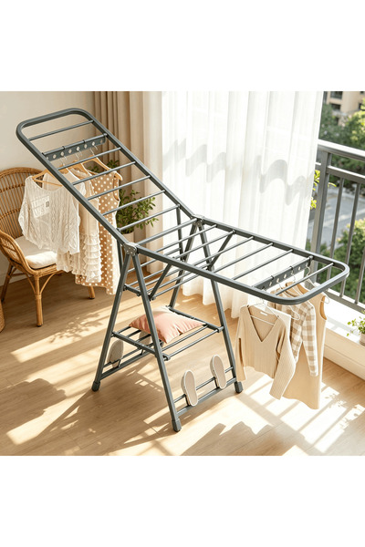 BESTONE Clothes Drying Racks, Large 3-Tier Folding Drying Rack, Heavy Duty Me...