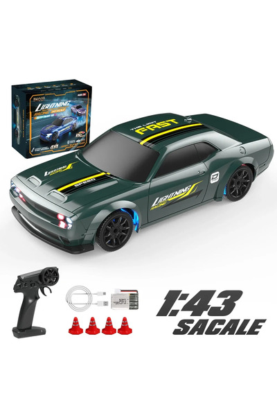 Choice Green 1/43 RC Car 4x4 2.4G Remote Control Racing Drift Vehicle 15km/h ...