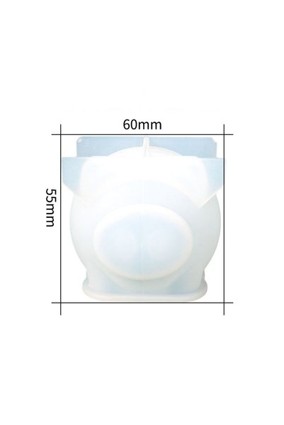 Choice Silicone Mold 3d Cartoon Pig Candle Silicone Mold Animal Cute Pig Soap...