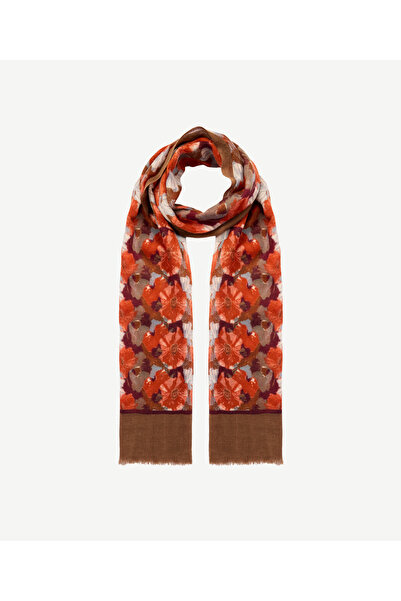 Yargıcı Floral Patterned Wool Shawl