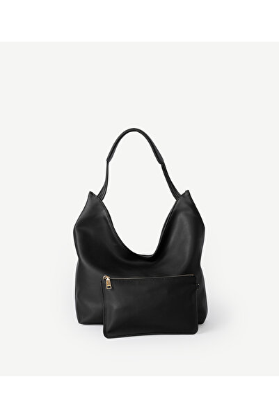 Yargıcı Leather Look Large Shoulder Bag