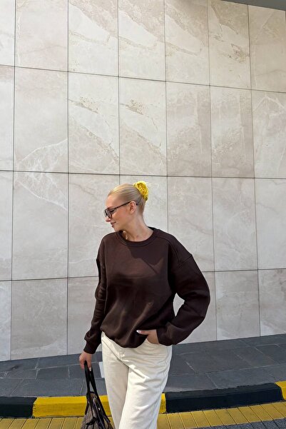lizge giyim Cycling Neck Shoulder Robal Sweatshirt
