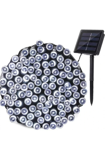 LILY Instalație solară 1500 16 ALB RECE cu 320 LED-uri, lungime 12 metri, tel...