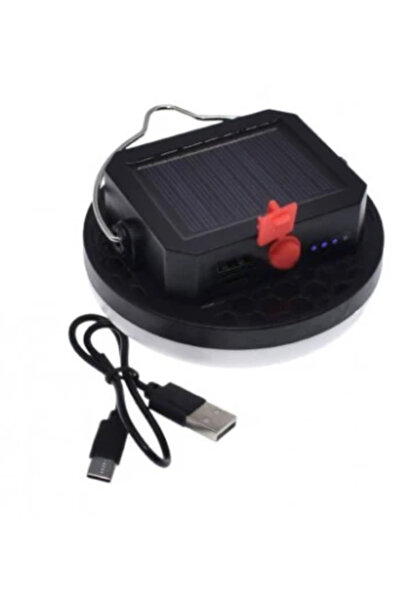 Mihai Lampa solara mini Q LED10 putere 10W cu 3 moduri iluminare si agatatoare