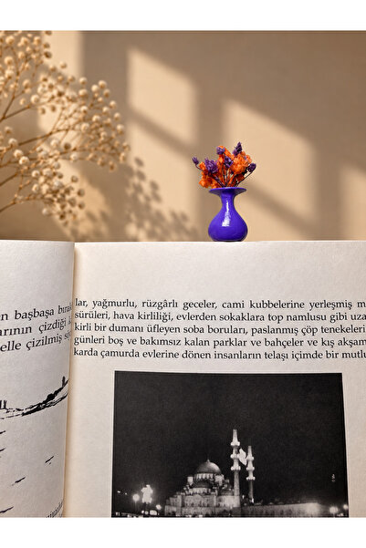 Güsvent Design Co El Yapımı Çiçekli Vazo Kitap Ayracı
