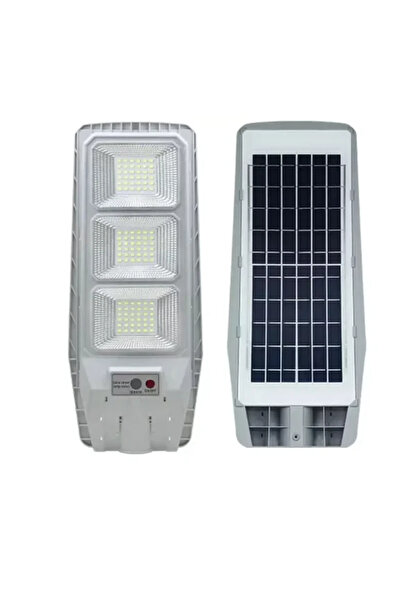 Mihai Lampă stradală solară cu senzor de mișcare cu telecomandă 100W cu 3 cas...