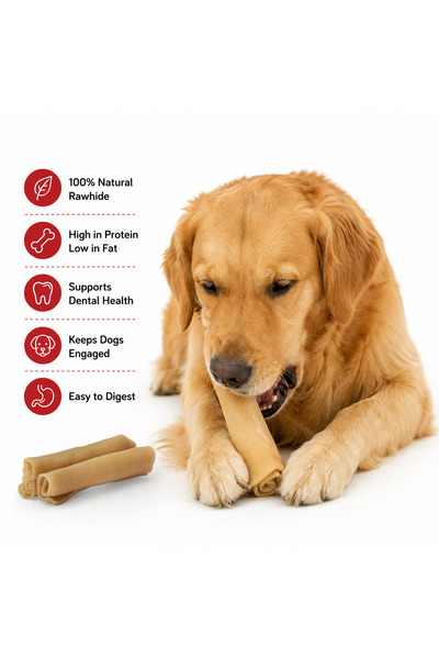 Petrix Collagen Stick Dog Chew Treat (6 Inch, 6 Pcs)