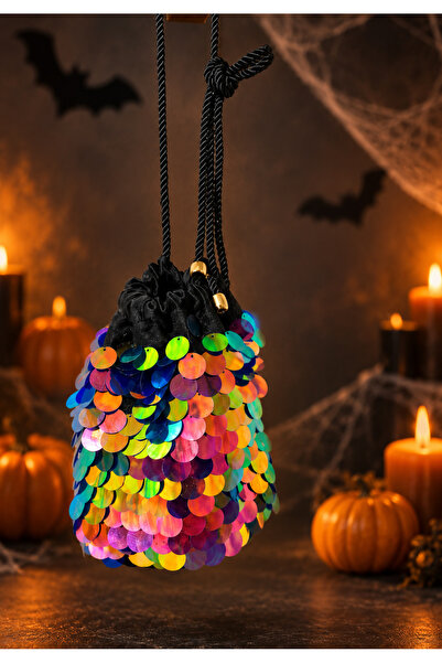 MODA Halloween Halloween Sequin Children's Bag-Side Hanging Bag-Girl's Specia...