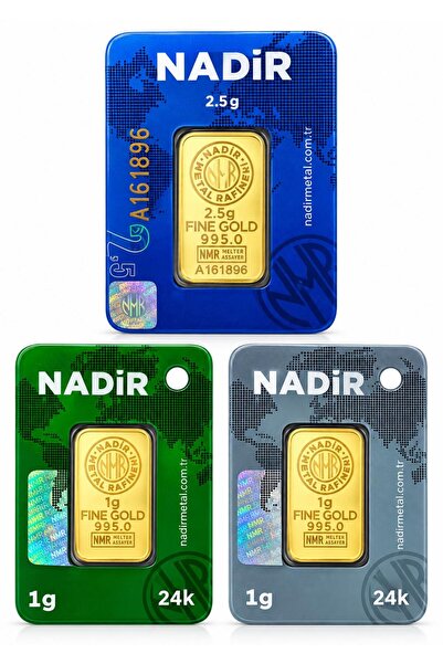 Tuğrul Kuyumculuk Nadir Gold 4,5 Gram (2,5+2) Külçe Gram Altın 24 Ayar