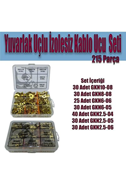 Site Hırdavat 215 Parça İzolesiz Kablo Ucu Seti