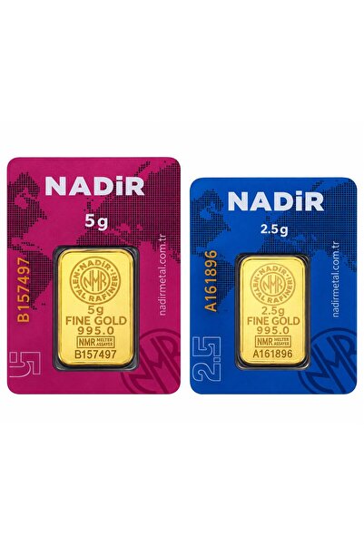 Tuğrul Kuyumculuk Nadir Gold 7,5 Gram (5+2,5) Külçe Gram Altın 24 Ayar