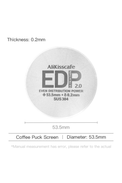 Choice3 1pc EDP 53.5mm Alikisscafe Espresso Puck Screen Filter 51mm 53.5mm 58...