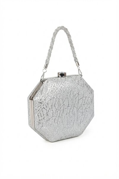 H&D COLLECTİON Women's Chain Strap Evening Dress Bag (Width 20 Length 14 cm)