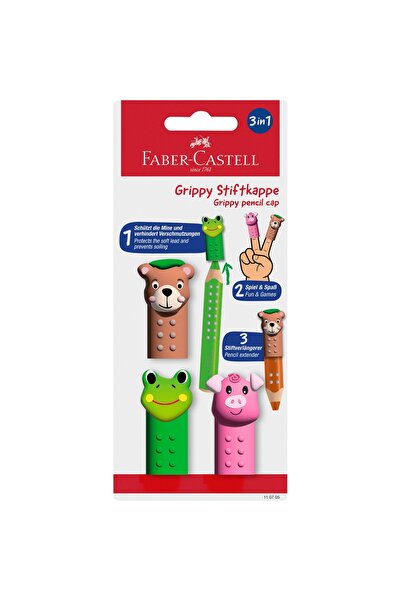 Faber Castell SET OF 3 GRIPPY PENCIL CAPS MODEL 2 FABER-CASTELL