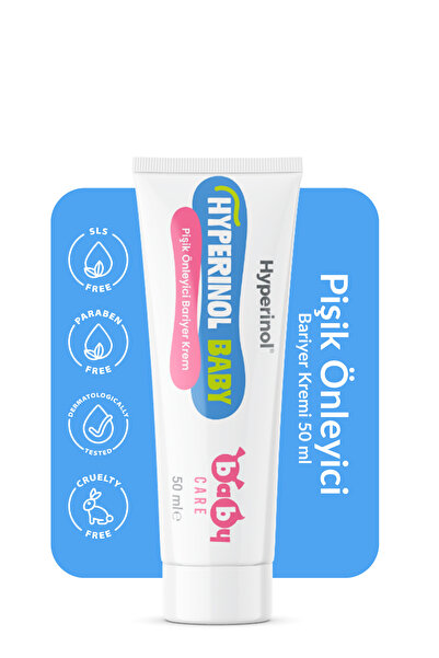 HYPERINOL Baby Pişik Önleyici Bariyer Krem 50 ml - Doğal İçerikli, B5 Vitamin...