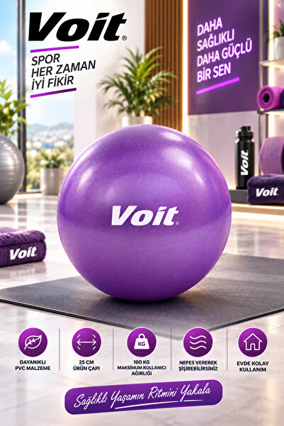 Voit 25 cm Lüx Mini Pilates Topu Denge Yoga Egzersiz Topu Gymball