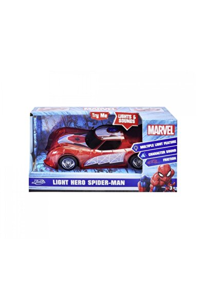 Evelise JADA MARVEL LIGHT HERO SPIDER MAN CAR WITH SOUNDS AND LIGHTS SCALE 1:32