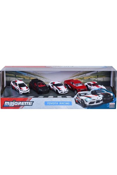 Evelise MAJORETTE SET 5 MASINUTE METALICE TOYOTA RACING SCARA 1 LA 64