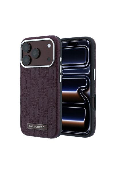 Karl Lagerfeld Apple iPhone 18 Pro Kılıf Orjinal Lisanslı M-safe Şarj Özellik...