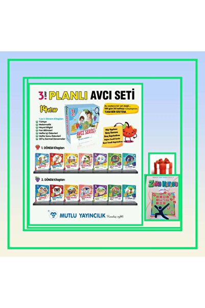 Mutlu Yayıncılık Planlı Avcı Serisi 3.Sınıf (Set) Yeni Ürün ! ( 2026-2027 Yıl...