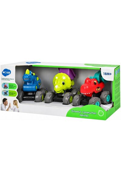 Evelise SET VEHICULE DINOZAURI CU SISTEM PULL-BACK
