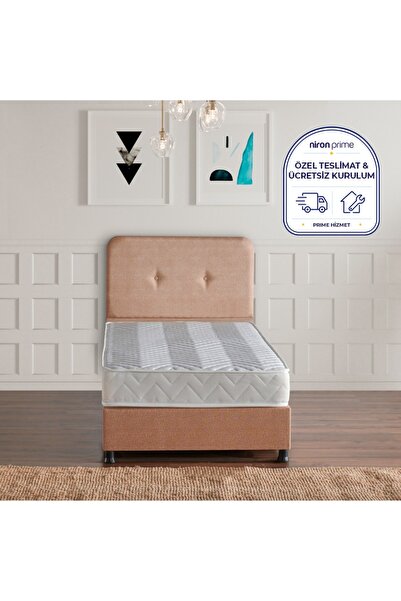 Niron Yatak Niron Budget Yatak Seti 90x200 Cm Yatak Baza Başlık Takımı - Tek ...