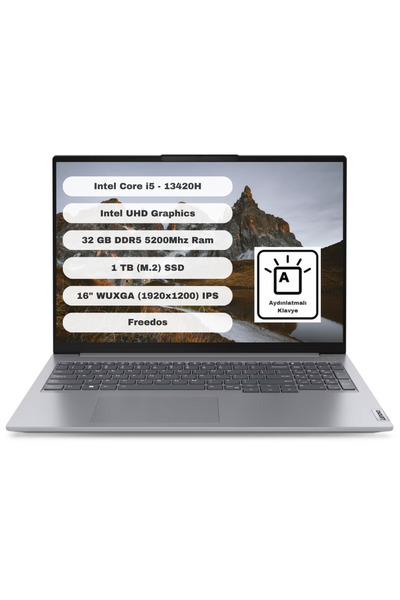LENOVO Thinkbook 16 G6 IRL GTI321 Intel Core i5 13420H 32GB 1TB SSD 16'' WUXG...