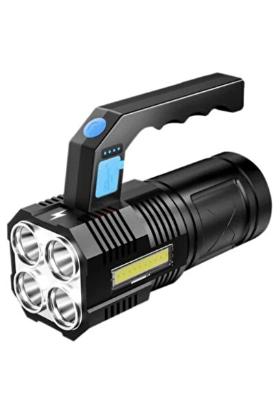 OEM Lanterna de mana F-907 cu 4 LED si COB lateral