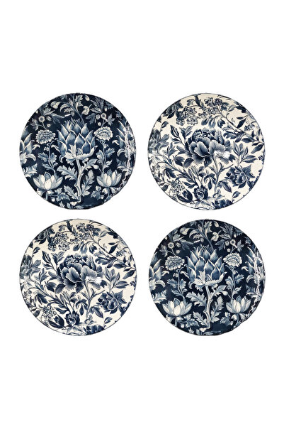 Lucky Art Lunara 4-Piece Ceramic Plate Set 27cm