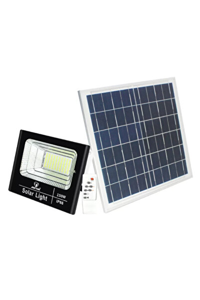 MİKİ Proiector cu panou solar 150W si telecomanda BJ150W