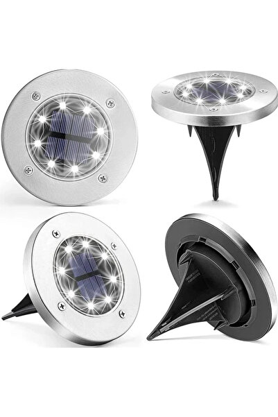 LILY Set 4 lampi solare pentru gradina rotunde