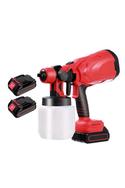 MANDU Pistol profesional de vopsit si zugravit electric 800 ml si 2 acumulato...