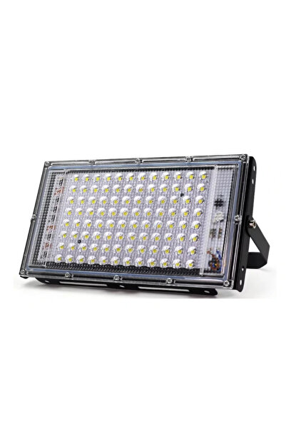 MİKİ Proiector 100W 220V 96 LED-uri cu lupă dreptunghiulară