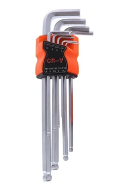 OEM Set 9 chei hexagonale tip imbus cu capat sferic EXTRA LUNGI 1.5-10mm