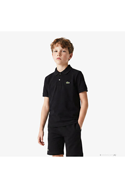 Lacoste Çocuk Siyah Polo