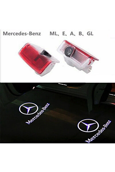 Ruan Set 2 Holograme LED cu LOGO MERCEDES BENZ pentru Portiere