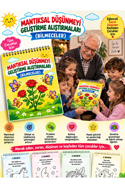 Pembe Yayınevi Bilmece Boyama Kitabı - Çocuk Boyama Kitabı