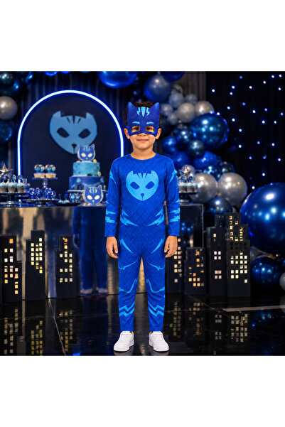 joyland زي كات بوي التنكري للأطفال من Joy Land – بدلة PJ Masks مع قناع – زي شخصيات كرتونية للحفلات والهالوين والتنكر