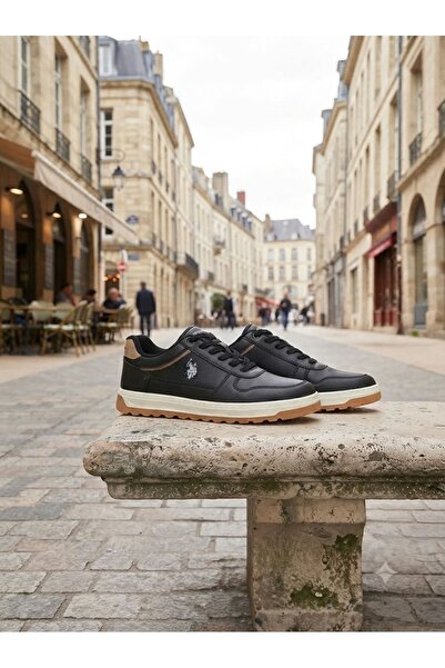 U.S. Polo Assn. Belo Siyah Kışlık Erkek Spor Ayakkabı Günlük Sneaker