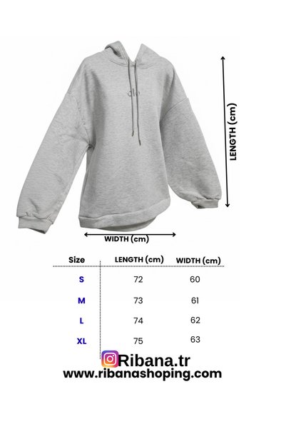 ribana Women's Hooded soft touch pocket detail scarf long sleeve sweatshirt